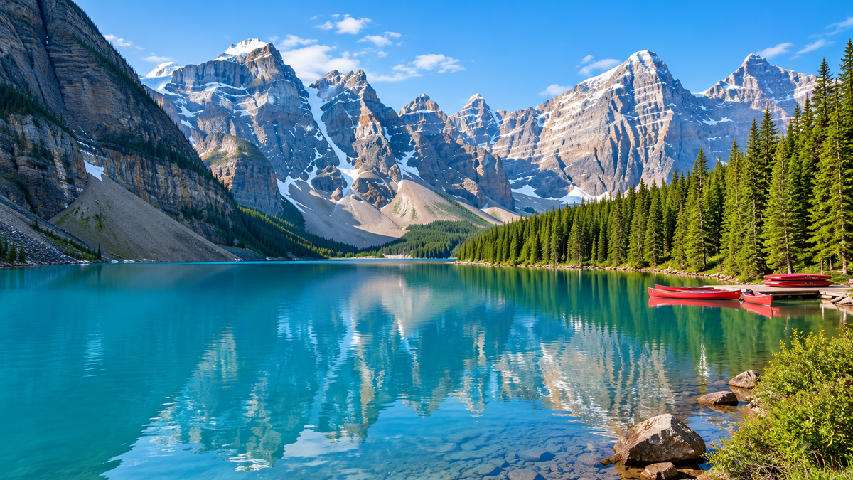 Moraine Lake and the Valley of the Ten Peaks in Banff National Park