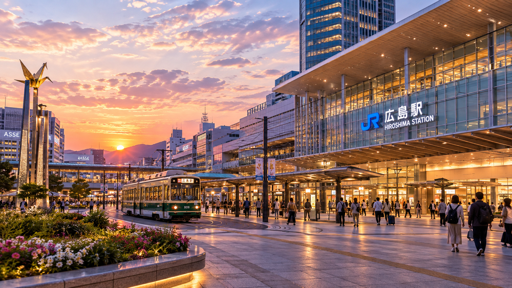 Hiroshima Station in Hiroshima