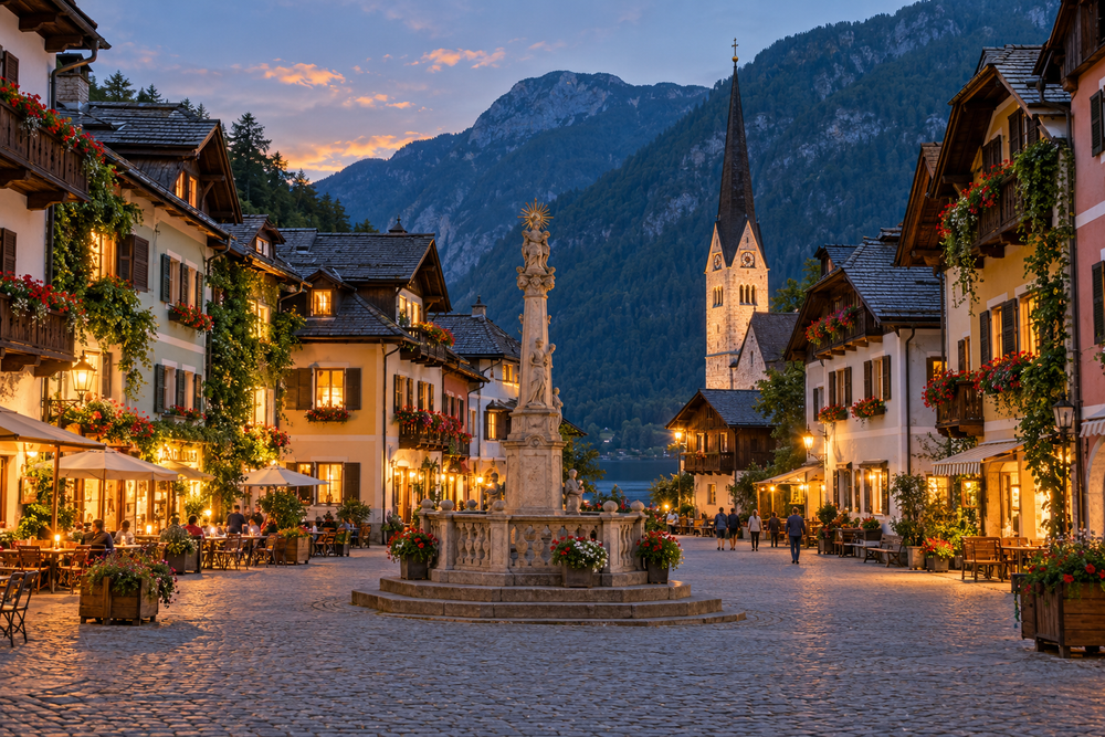 In the village, Hallstatt