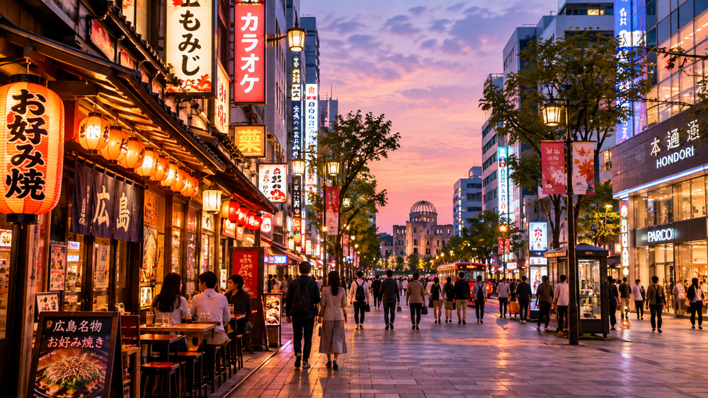 Nagarekawa/Hondori in Hiroshima