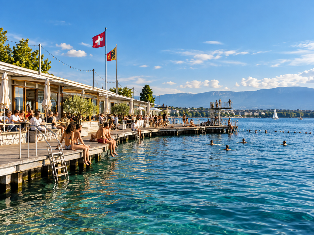 Pâquis and the lakefront, Geneva