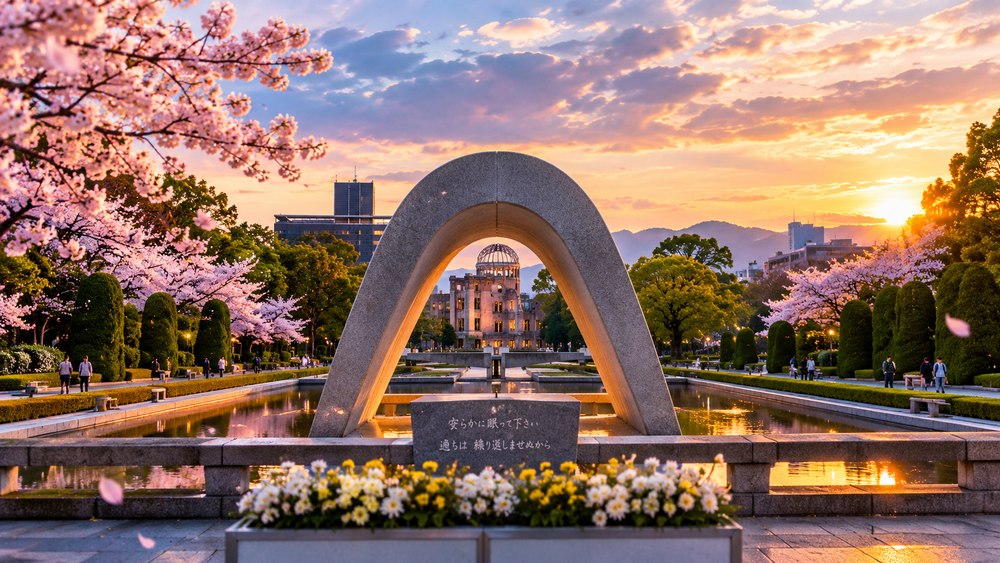 Peace Park area in Hiroshima