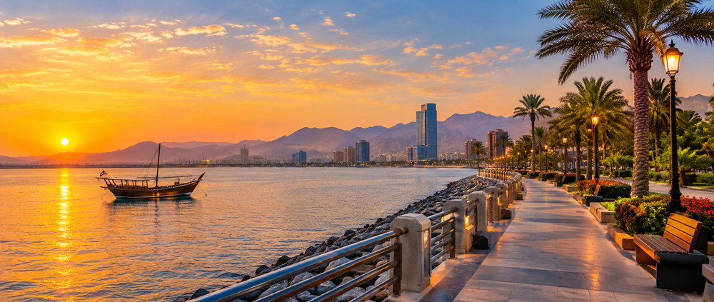 RAK city and the Corniche, Ras Al Khaimah