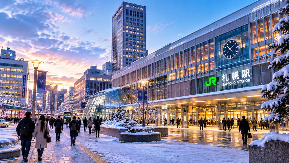 Sapporo Station in Sapporo