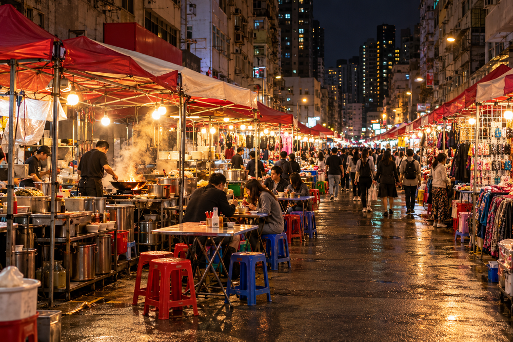 Temple Street Night Market, Hong Kong