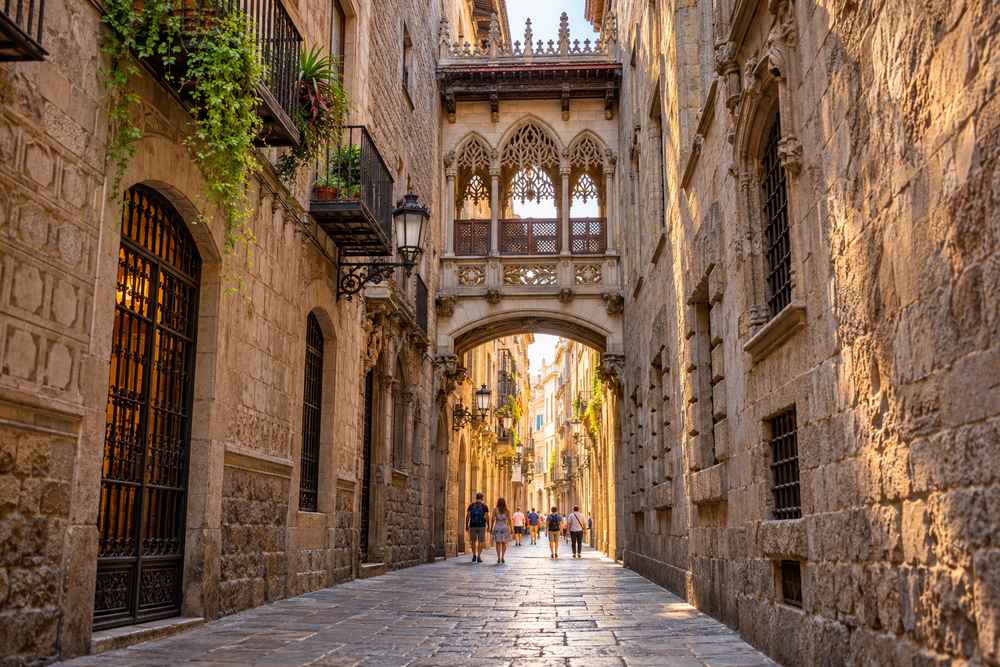 The Gothic Quarter and La Rambla, Barcelona