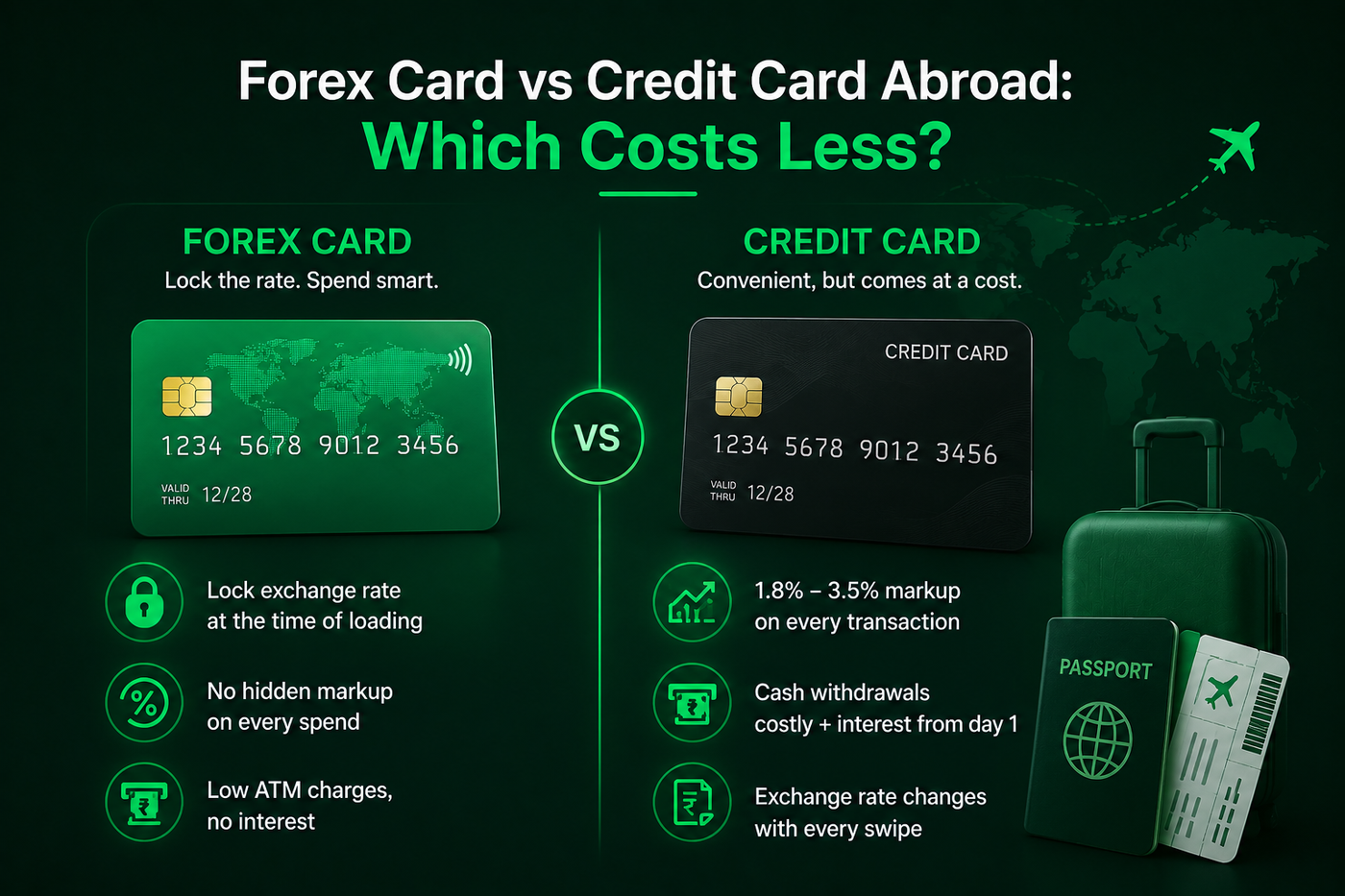 Forex Card vs Credit Card Abroad: Which One Actually Costs You Less