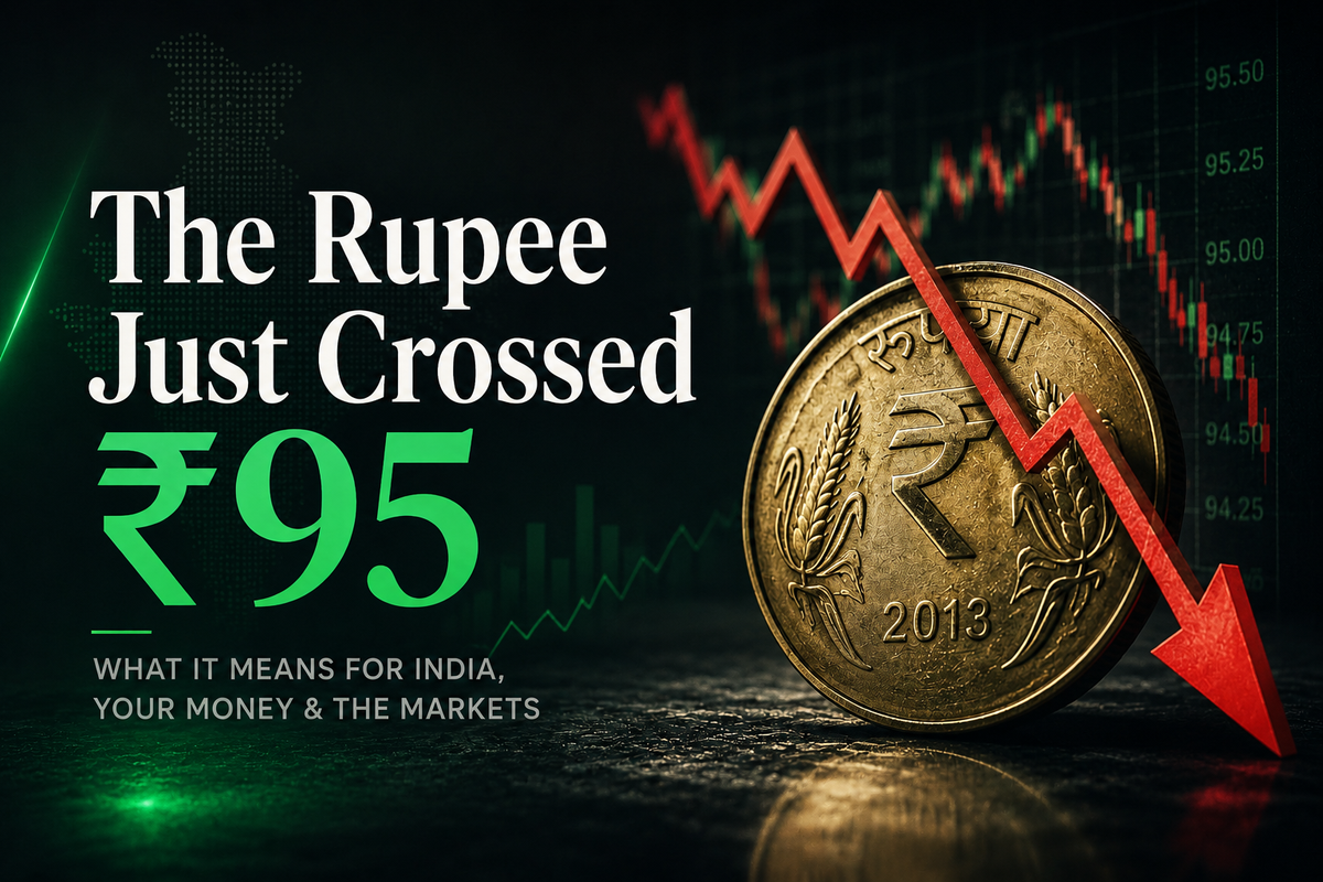The Rupee Just Crossed ₹95: What a Weak Rupee Means for Your Forex (2026)