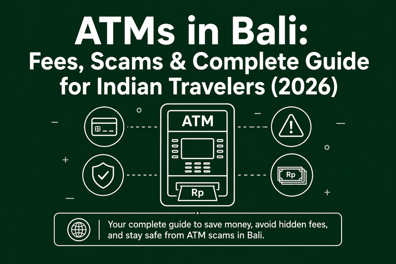 ATMs in Bali: Fees, Scams & Complete Guide for Indian Travelers (2026)
