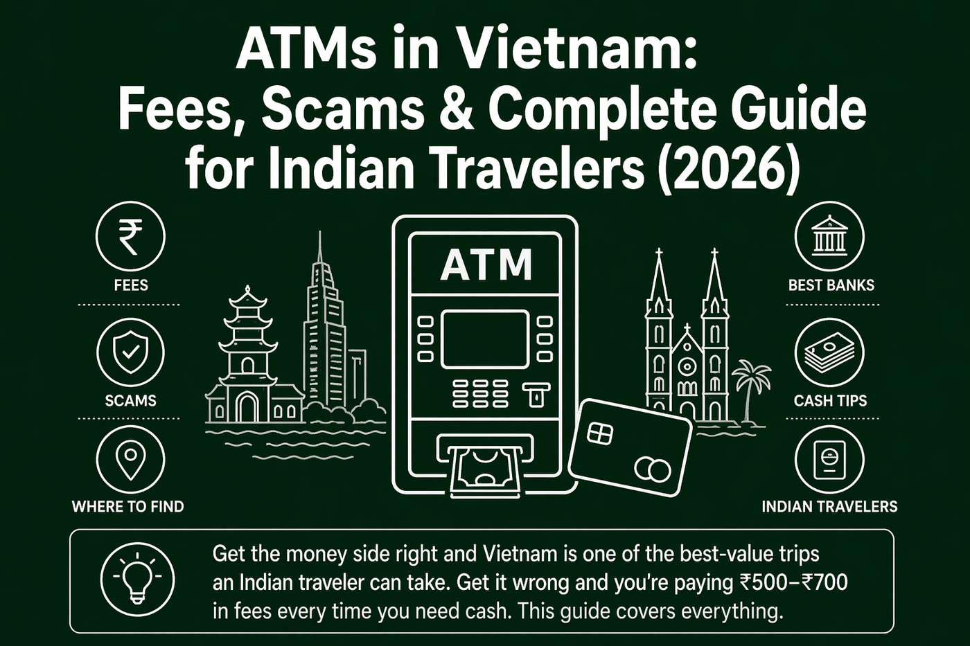 ATMs in Vietnam: Fees, Scams & Complete Guide for Indian Travellers (2026)