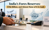 India's Forex Reserves: $766 Billion, and Almost None of It Is Cash