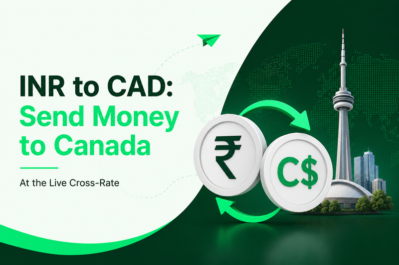 INR to CAD: How to Send Money to Canada at the Live Cross-Rate