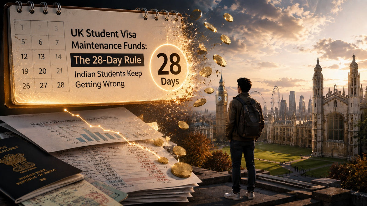 UK Student Visa Maintenance Funds: The 28-Day Rule Indian Students Keep Getting Wrong