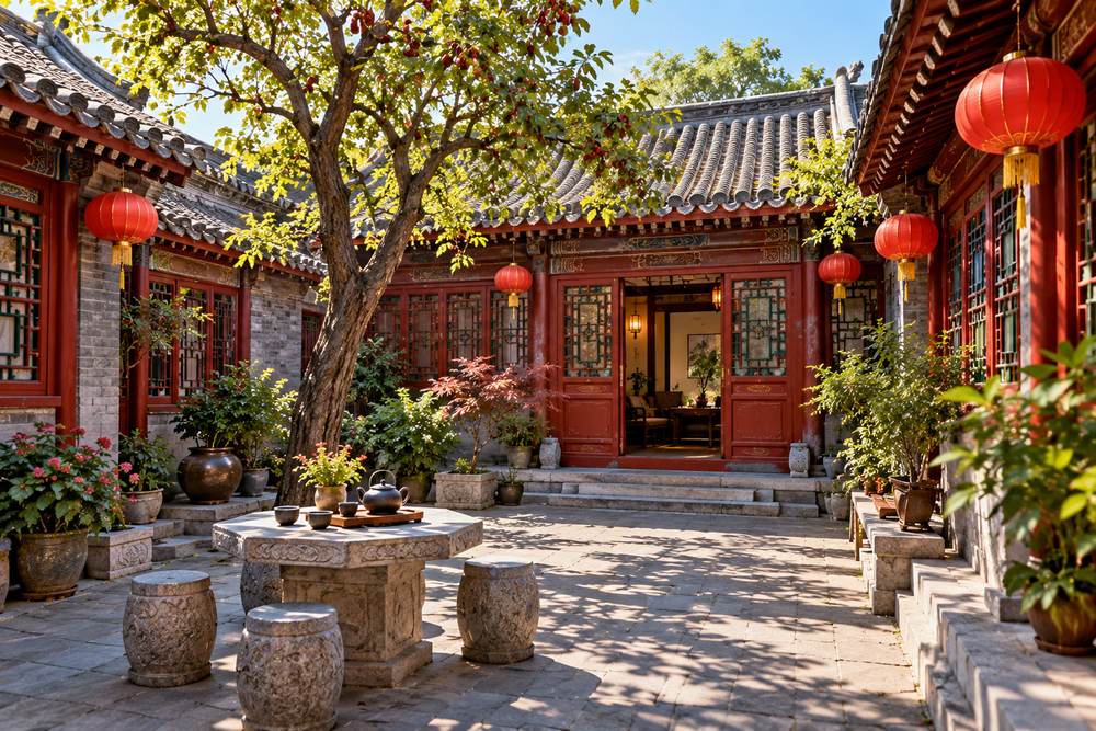 A hutong courtyard, Beijing