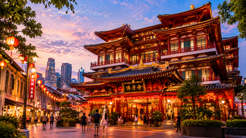 Buddha Tooth Relic Temple, Chinatown Singapore