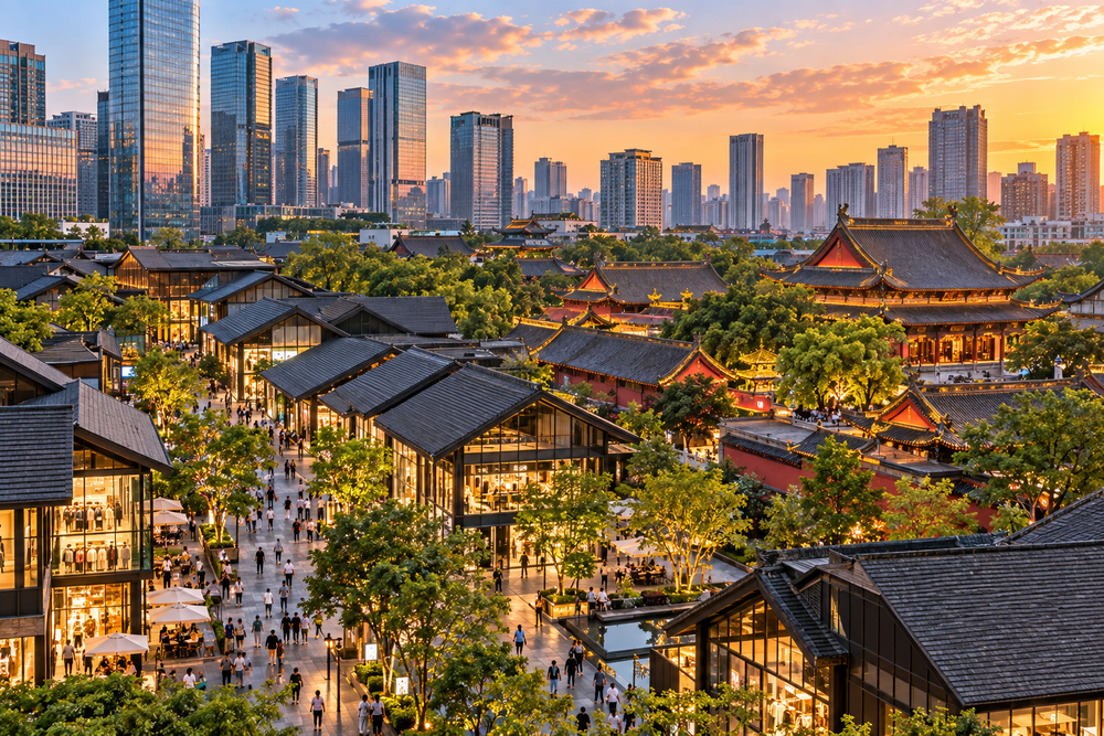 Chunxi Road and Taikoo Li, Chengdu