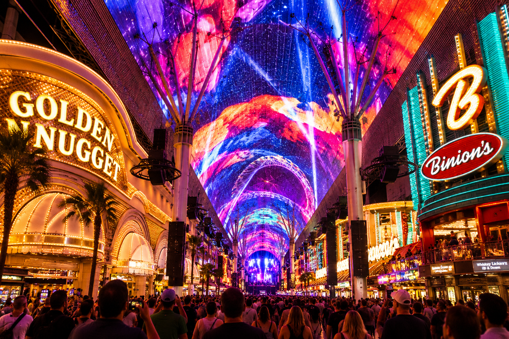 The Fremont Street Experience light and sound show