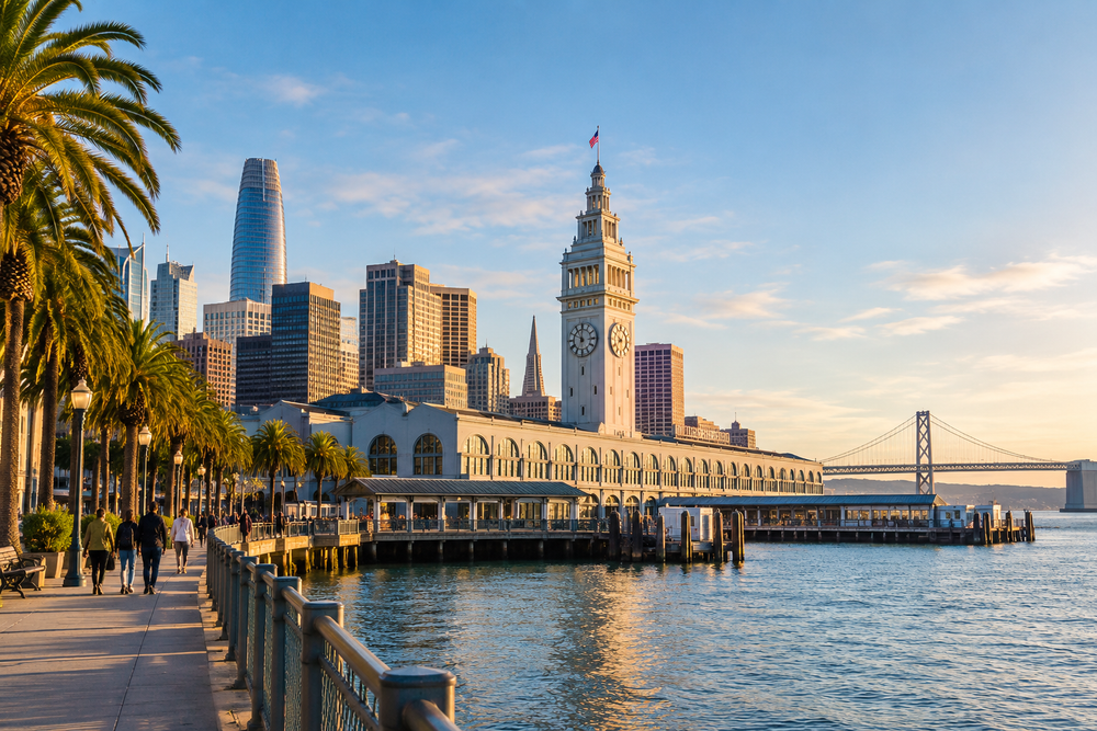 The Ferry Building and Embarcadero, San Francisco