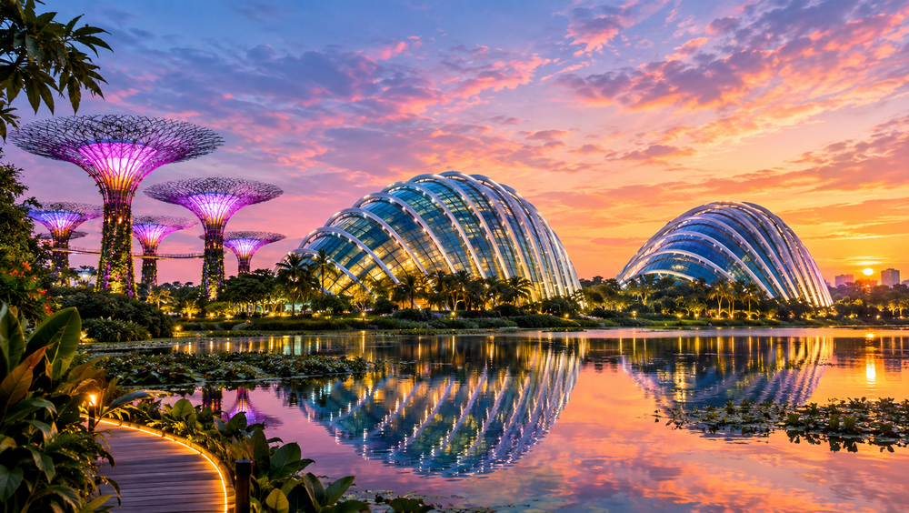Gardens by the Bay conservatories, Marina Bay Singapore