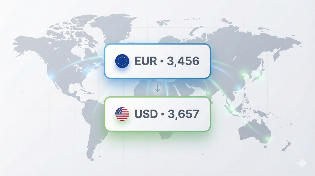 Currency exchange illustration