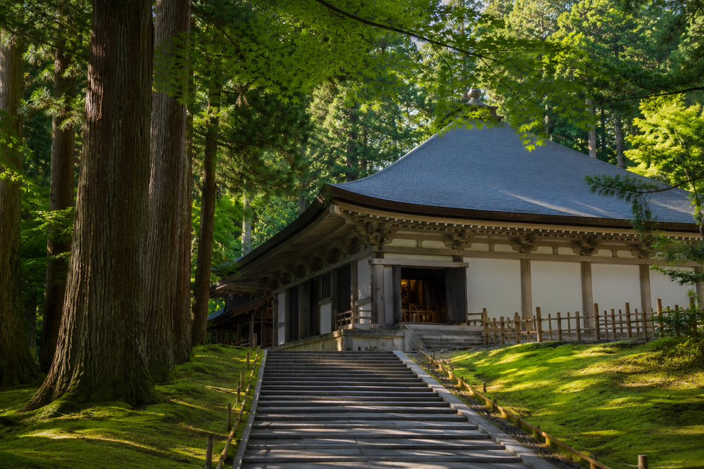 The main hall of Chusonji temple at Hiraizumi, Iwate
