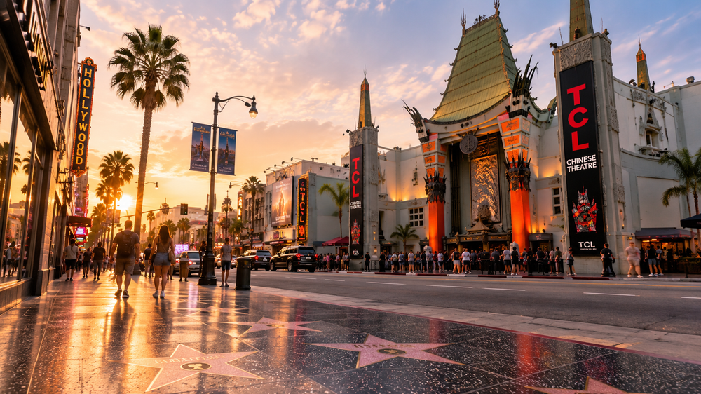 The Hollywood Walk of Fame and TCL Chinese Theatre