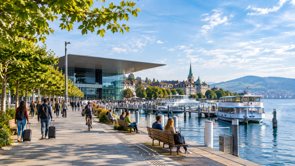Near the station and lake, Lucerne