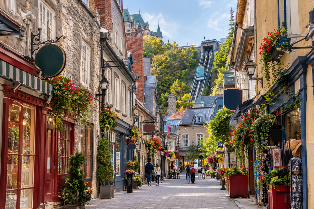 Petit-Champlain and the funicular, Quebec City