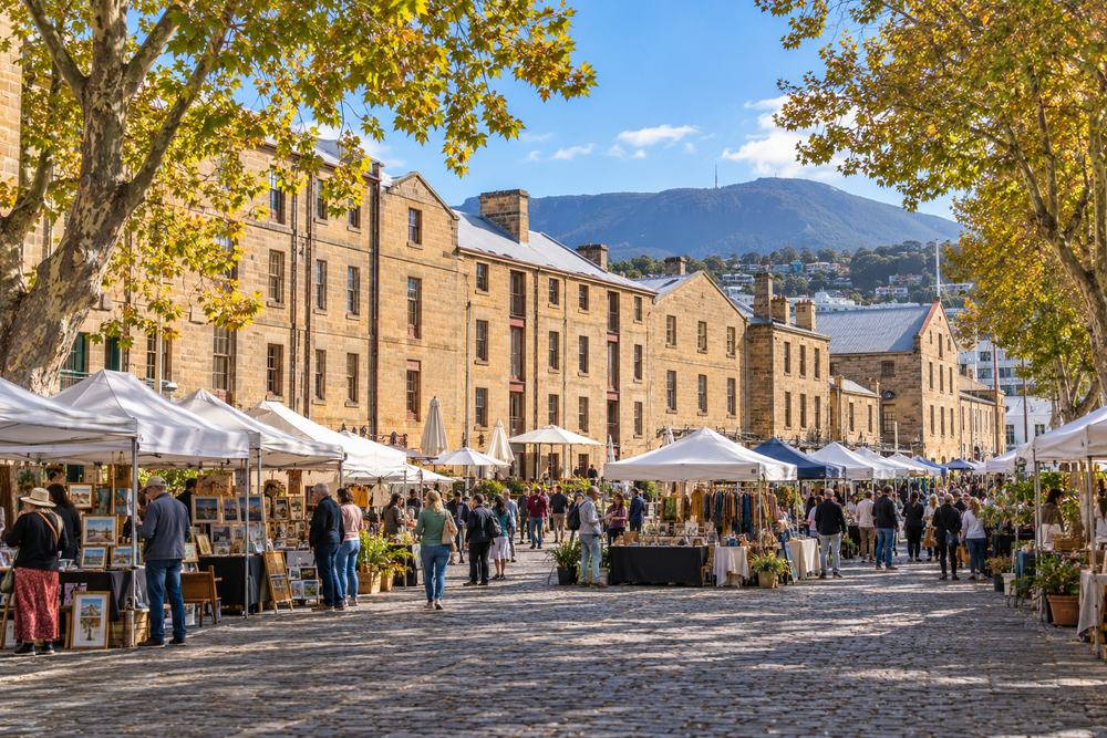 Salamanca and the waterfront, Hobart