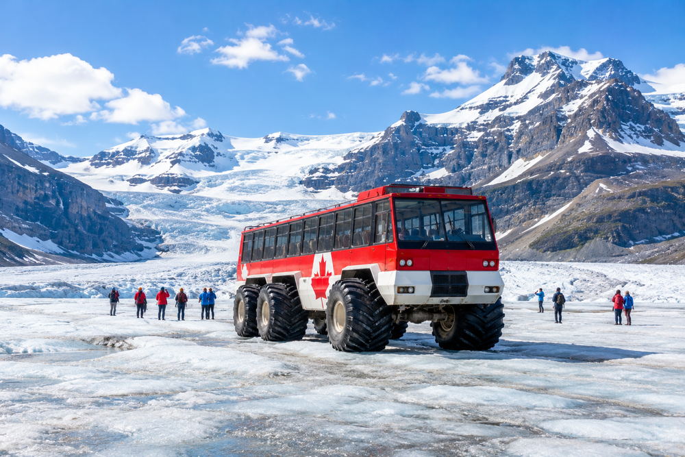 The Columbia Icefield, Calgary and Banff