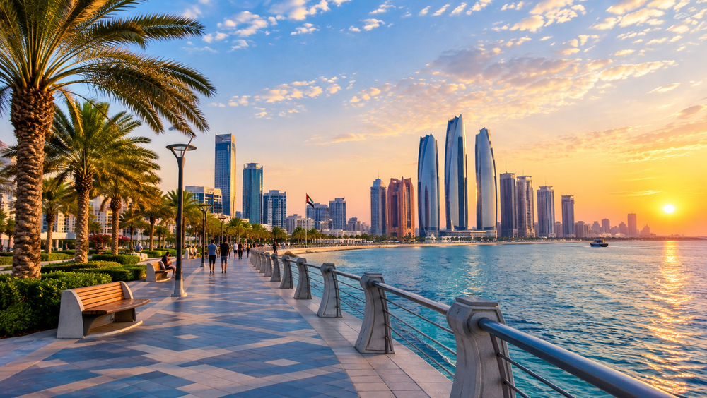 The Corniche and city centre, Abu Dhabi