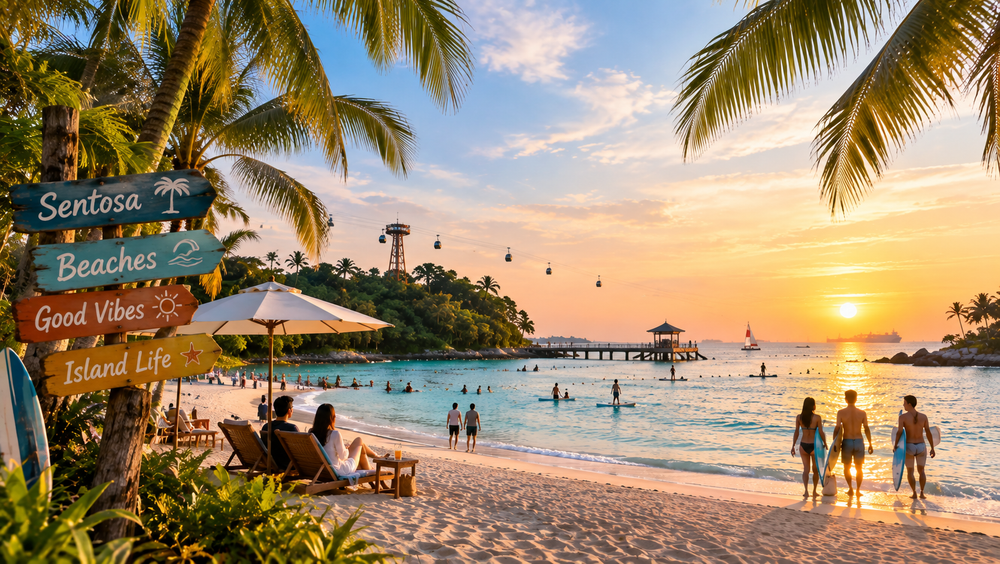 The beaches, Sentosa Singapore